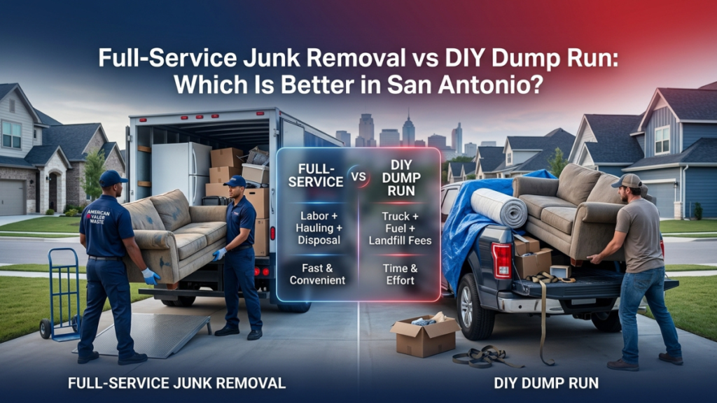 Full-Service Junk Removal vs DIY Dump Run