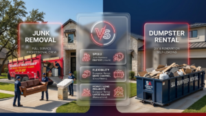 Junk Removal vs Dumpster Rental
