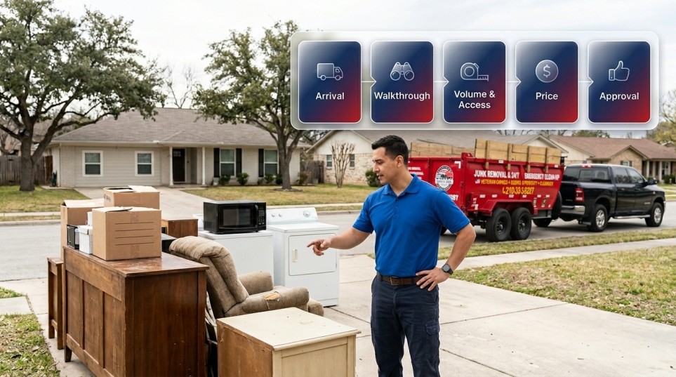on-site junk removal estimate