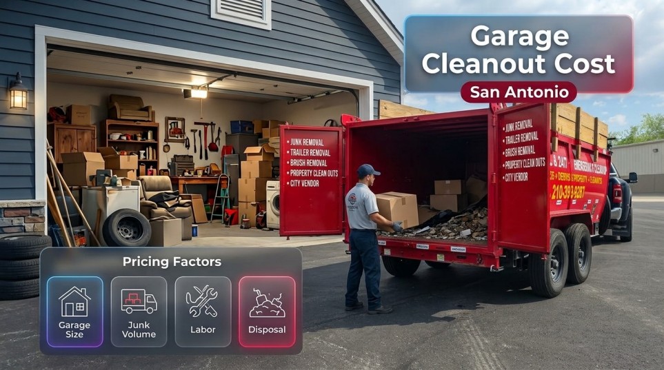 garage cleanout cost in San Antonio