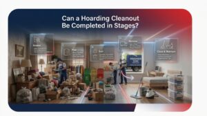 hoarding cleanout in stages